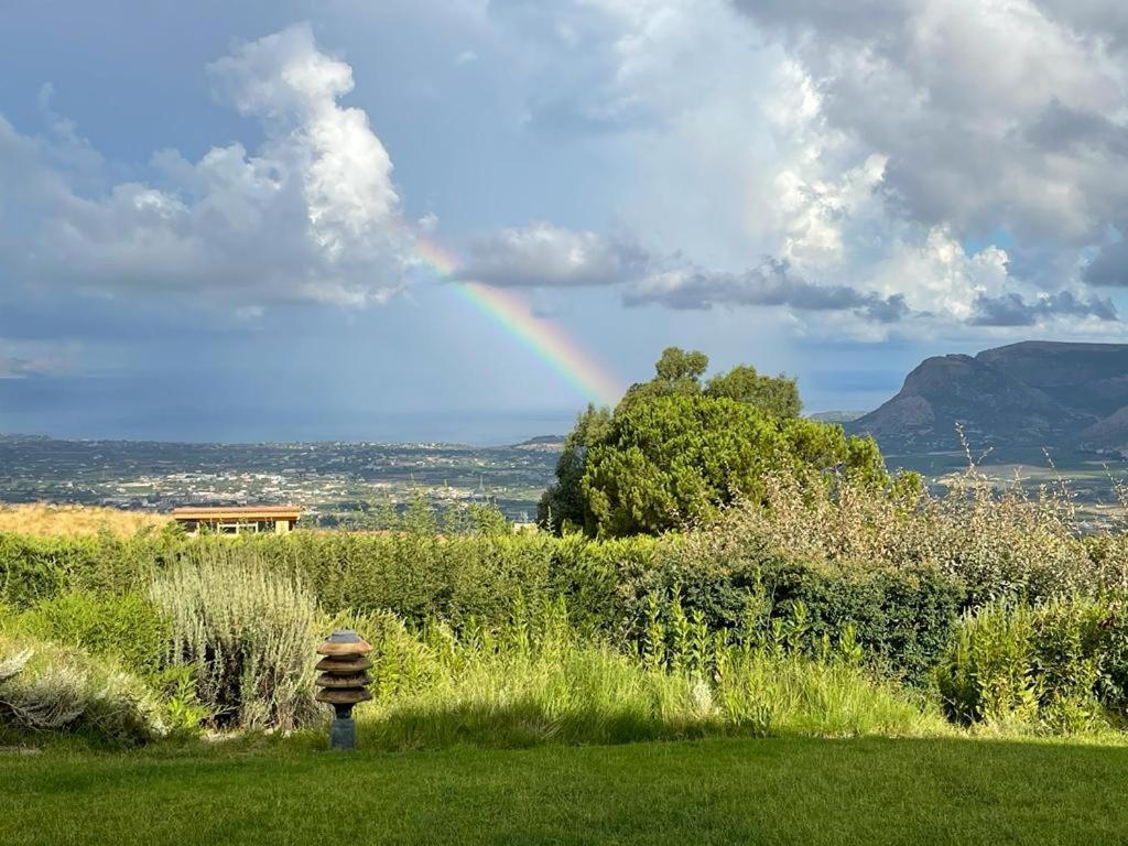 Villa Siciliana Con Piscina E Vista Panoramica Sul Mare Borgetto Extérieur photo