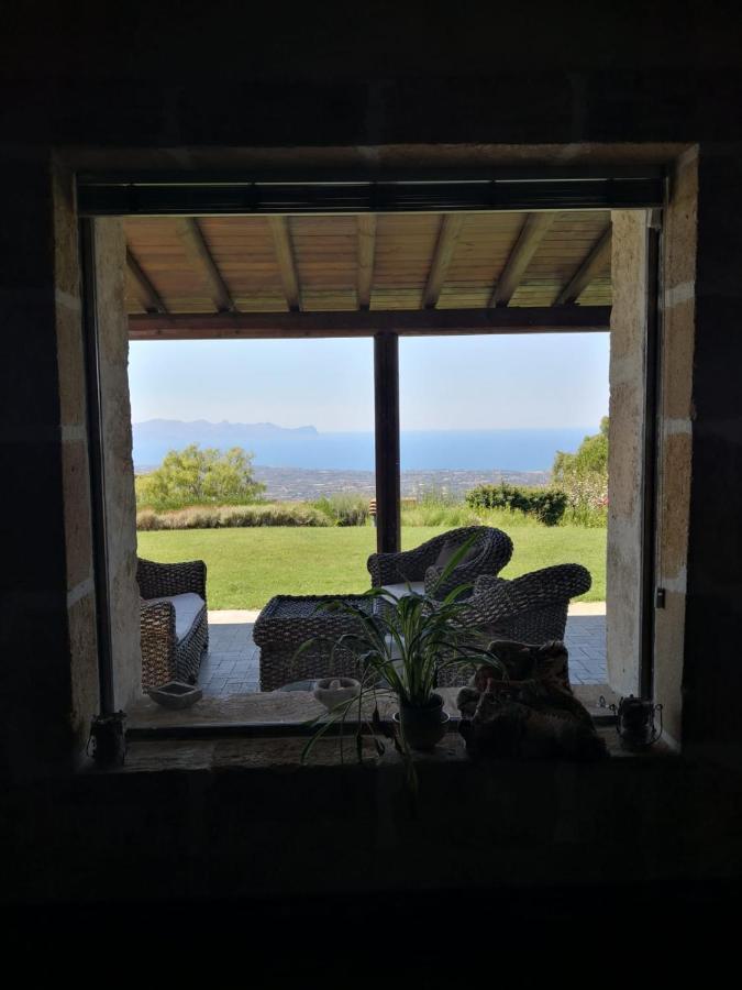 Villa Siciliana Con Piscina E Vista Panoramica Sul Mare Borgetto Extérieur photo