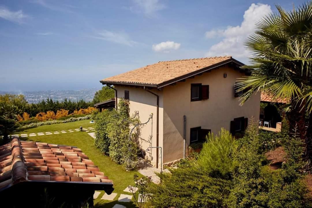 Villa Siciliana Con Piscina E Vista Panoramica Sul Mare Borgetto Extérieur photo